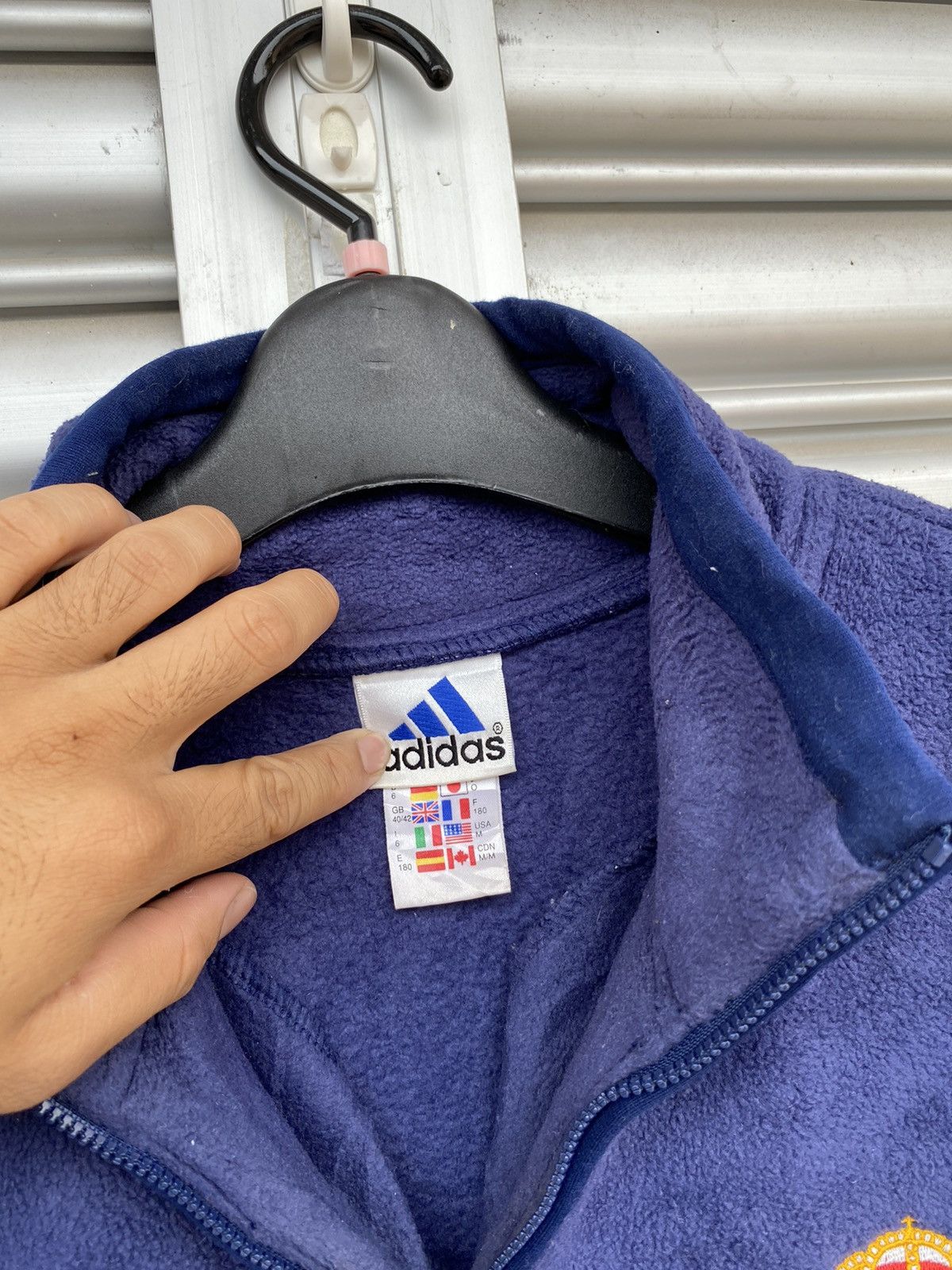 Adidas Adidas x real madrid fleece half zipper Size US L / EU 52-54 / 3 - 5 Thumbnail