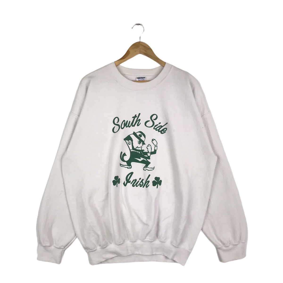 Gildan Vintage 00s South Side Irish Sweatshirt Pullover Jumper Size US XL / EU 56 / 4 - 1 Thumbnail