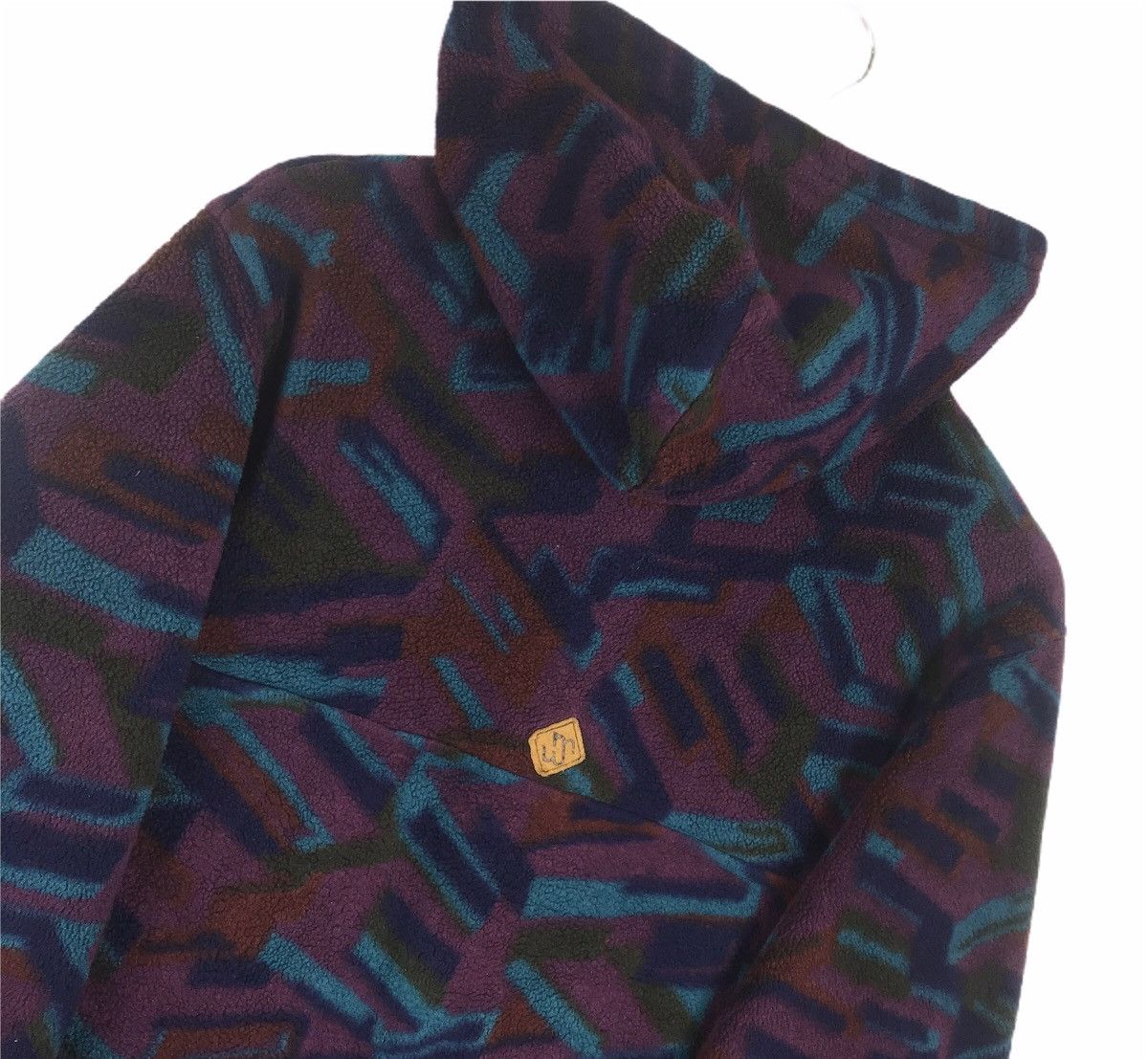 Vintage Vintage 90s Merkley Headgear Patterned Art Hoodie Pullover Size US S / EU 44-46 / 1 - 5 Thumbnail