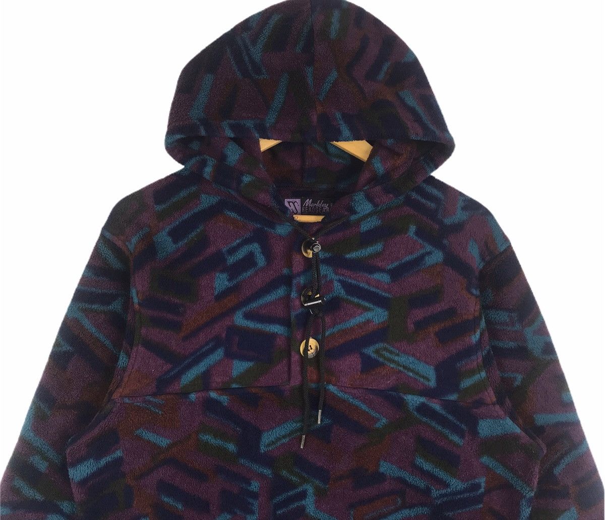 Vintage Vintage 90s Merkley Headgear Patterned Art Hoodie Pullover Size US S / EU 44-46 / 1 - 2 Thumbnail