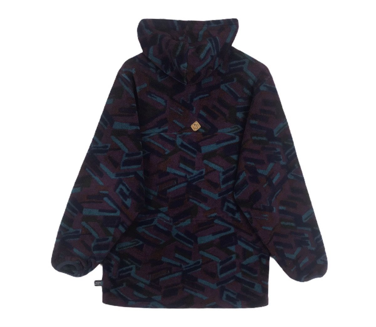 Vintage Vintage 90s Merkley Headgear Patterned Art Hoodie Pullover Size US S / EU 44-46 / 1 - 4 Thumbnail