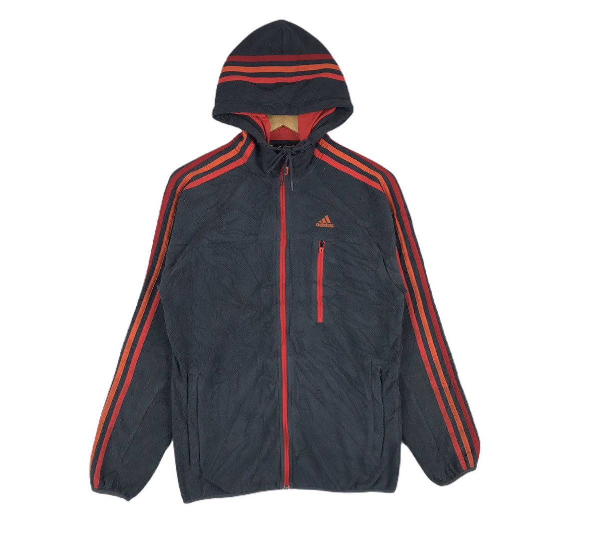Adidas Adidas Equipment Fleece Hoodie Pullover Zip Up Jacket Size US S / EU 44-46 / 1 - 1 Thumbnail