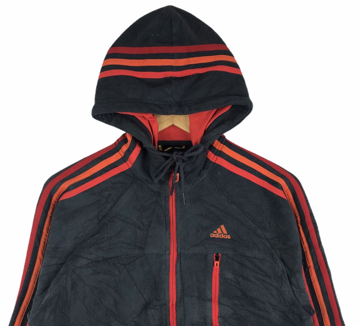 Adidas Adidas Equipment Fleece Hoodie Pullover Zip Up Jacket Size US S / EU 44-46 / 1 - 2 Thumbnail