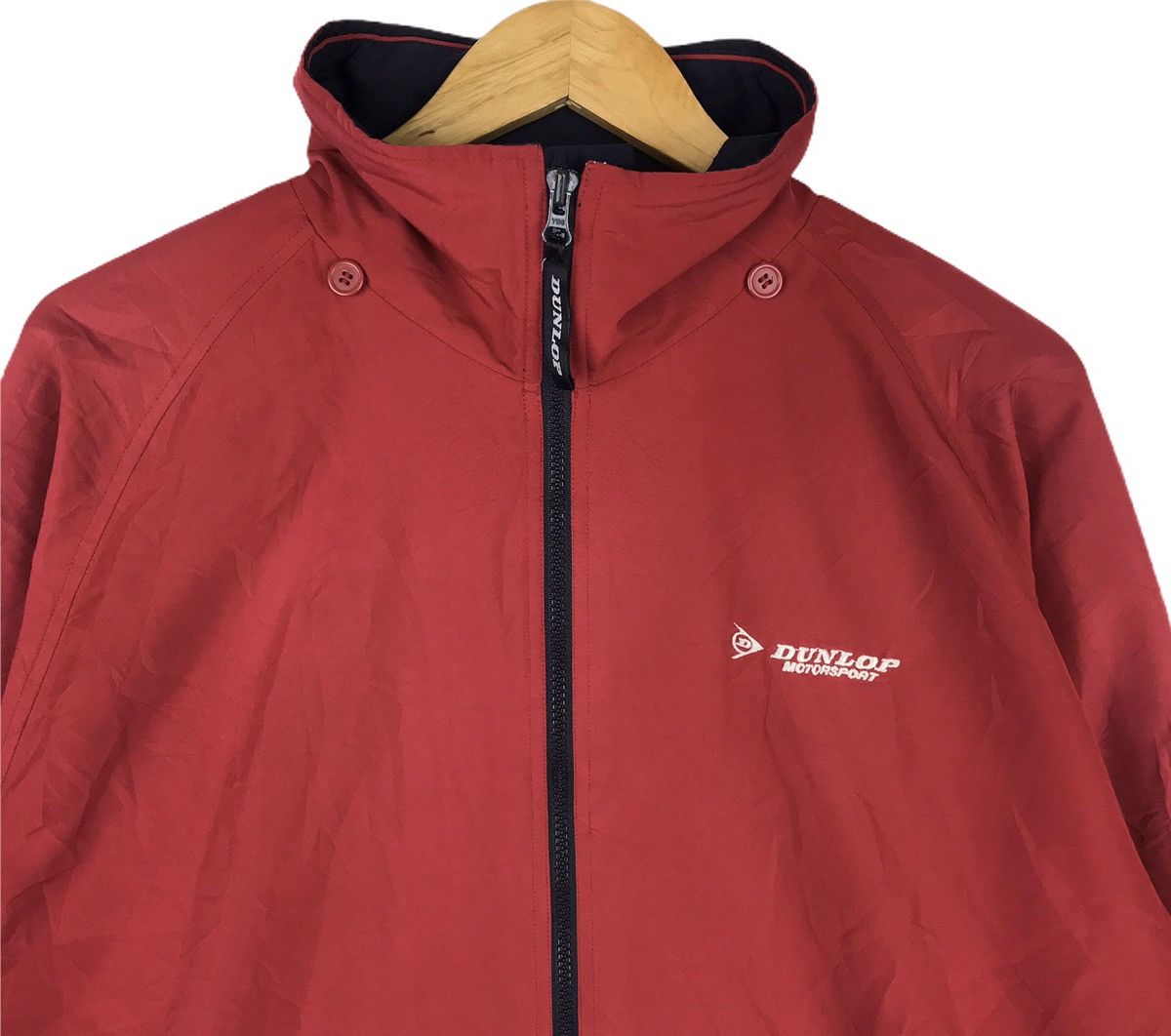 Dunlop Vintage Dunlop Motorsport Windbreaker Zip Up Jacket Sweater Size US L / EU 52-54 / 3 - 4 Thumbnail