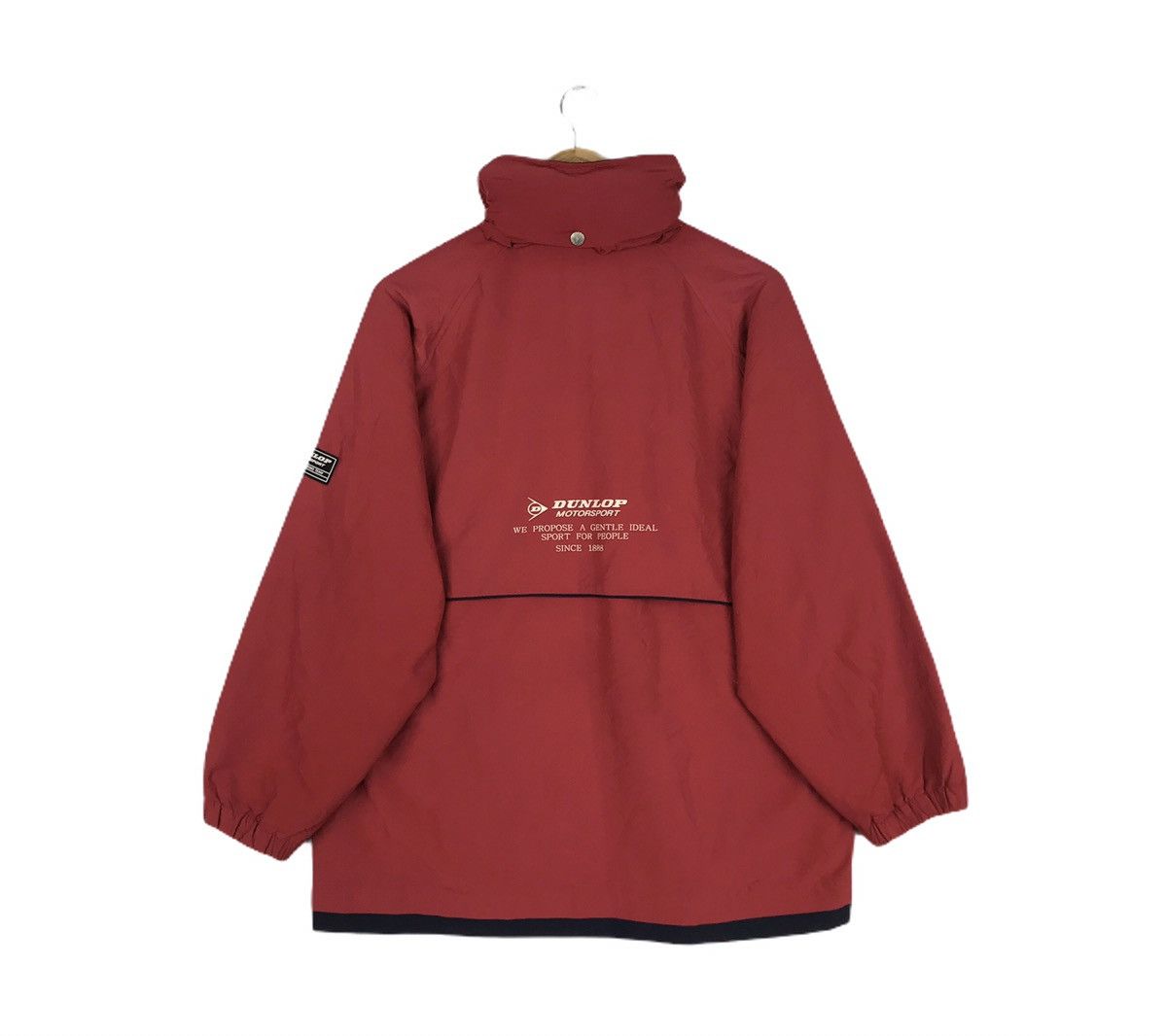 Vintage Dunlop Motorsport Windbreaker Zip Up Jacket Sweater