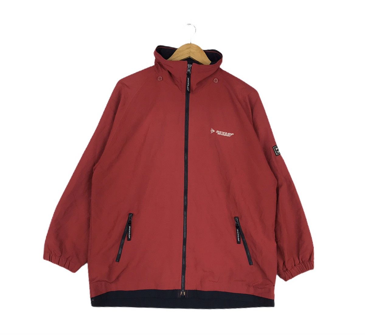 Dunlop Vintage Dunlop Motorsport Windbreaker Zip Up Jacket Sweater Size US L / EU 52-54 / 3 - 3 Thumbnail