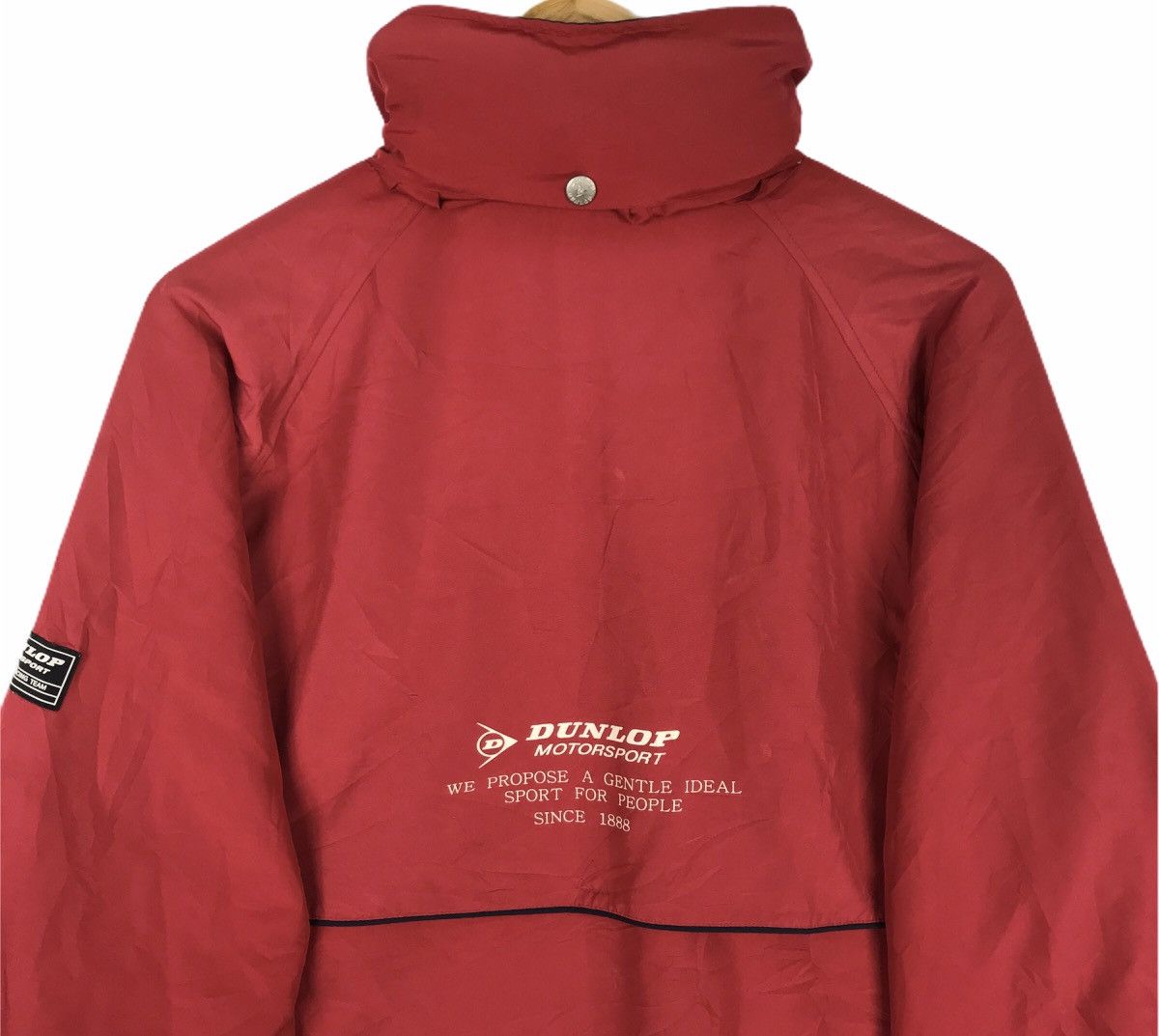 Dunlop Vintage Dunlop Motorsport Windbreaker Zip Up Jacket Sweater Size US L / EU 52-54 / 3 - 2 Thumbnail