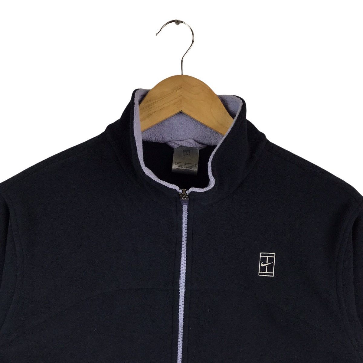 Nike Vintage Essential Nike Challenge Court Zipper Fleece Jacket Size US M / EU 48-50 / 2 - 2 Thumbnail