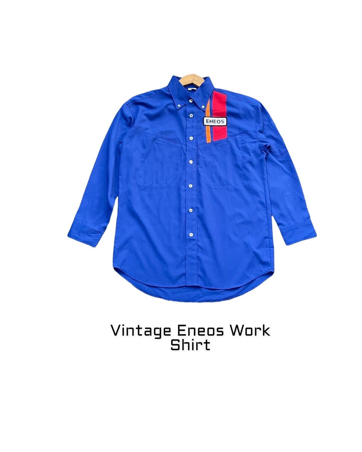 Japanese Brand Vintage Eneos Work Shirt Size US M / EU 48-50 / 2 - 1 Thumbnail