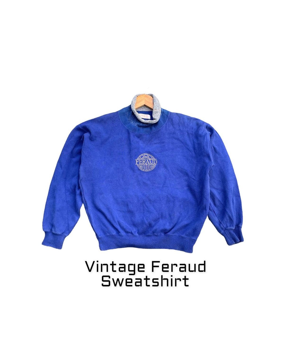 Louis Feraud Vintage Louis Feraud Turtle Neck Sweatshirt Size US M / EU 48-50 / 2 - 1 Thumbnail