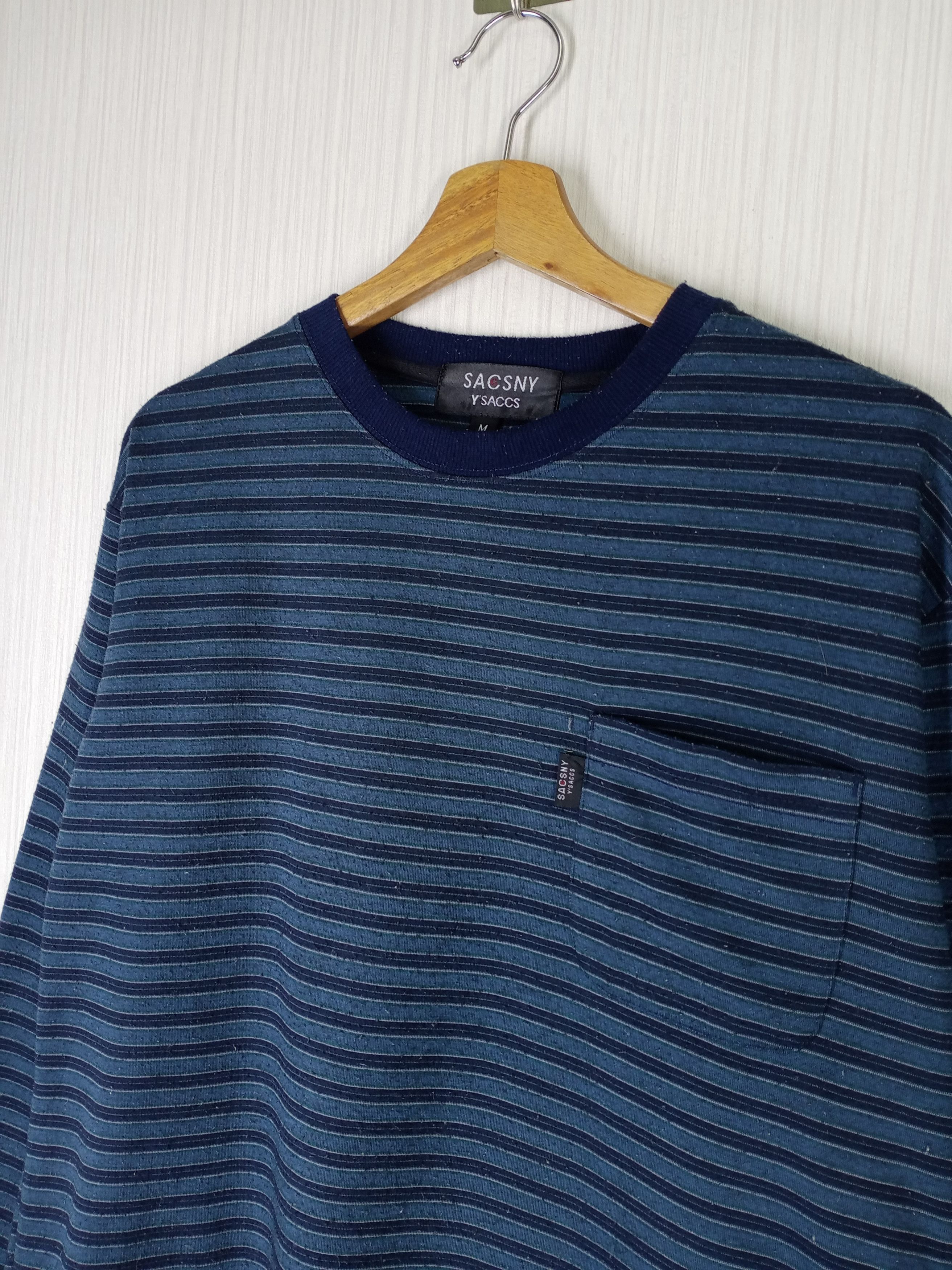 Yohji Yamamoto Yohji Yamamoto Sacsny Y'saccs Striped Long Sleeve Size US M / EU 48-50 / 2 - 3 Thumbnail