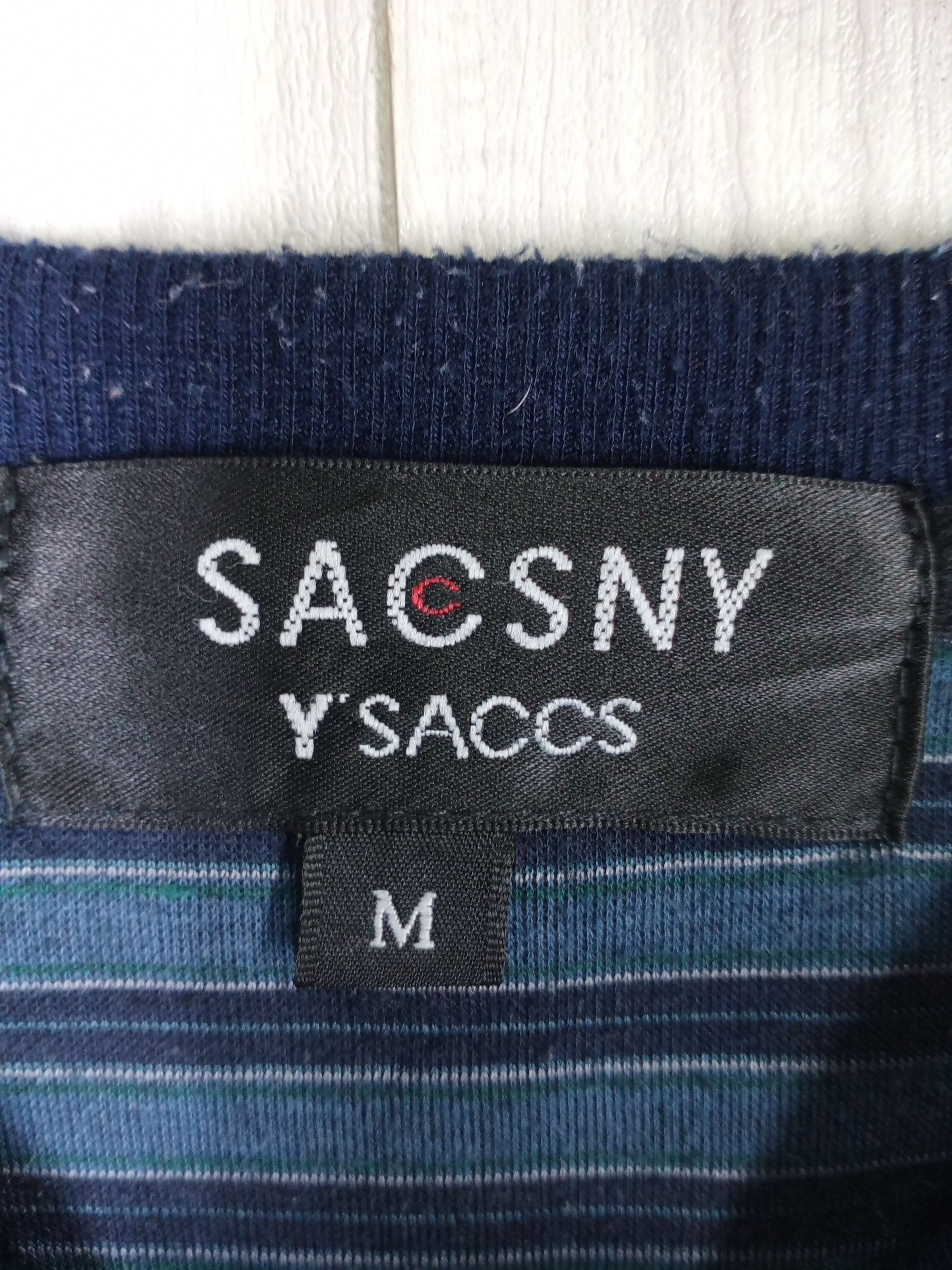 Yohji Yamamoto Yohji Yamamoto Sacsny Y'saccs Striped Long Sleeve Size US M / EU 48-50 / 2 - 4 Thumbnail
