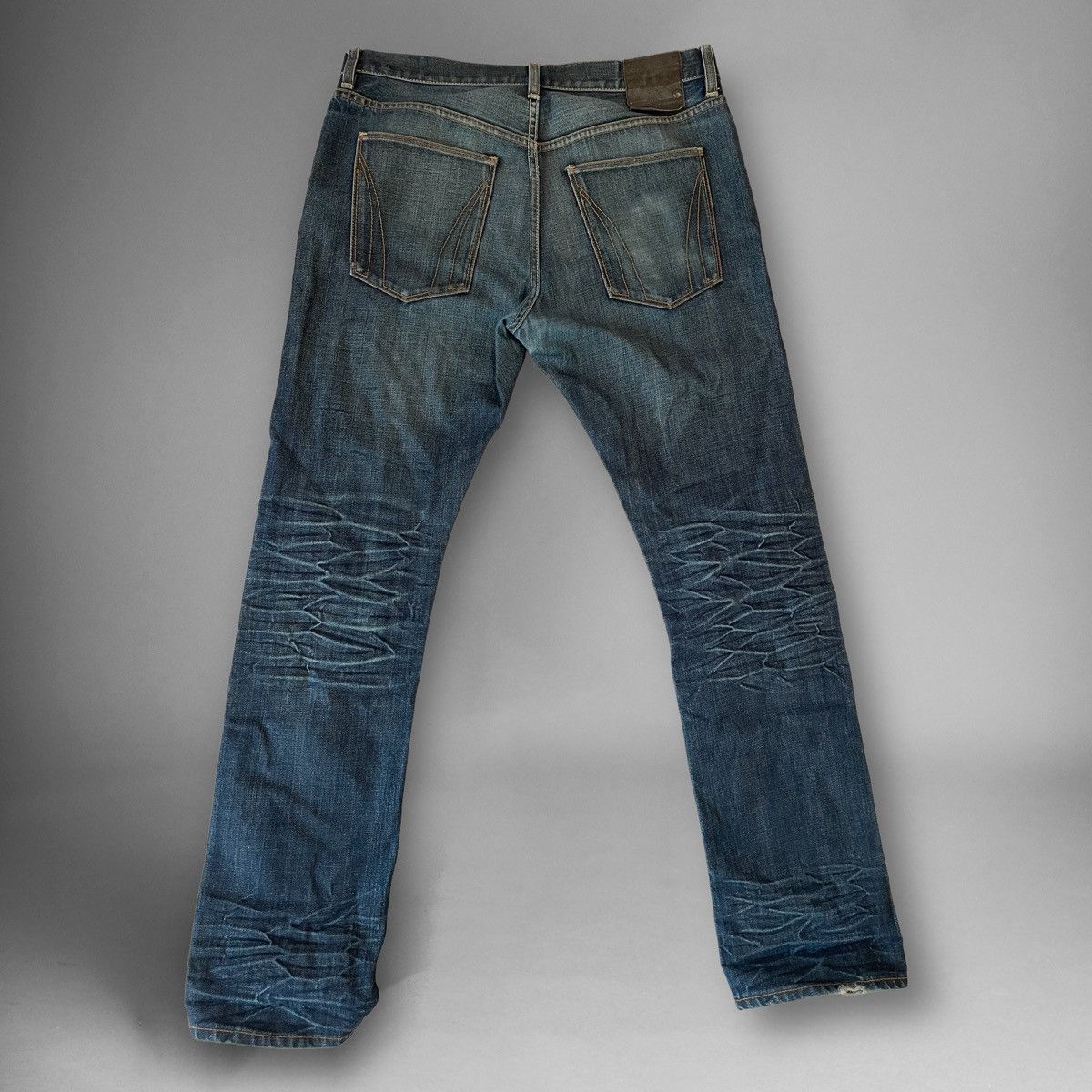 Vintage Allsaints Spitalfields Japan Denim SS08 Iggy Print Jeans Size US 32 / EU 48 - 2 Thumbnail