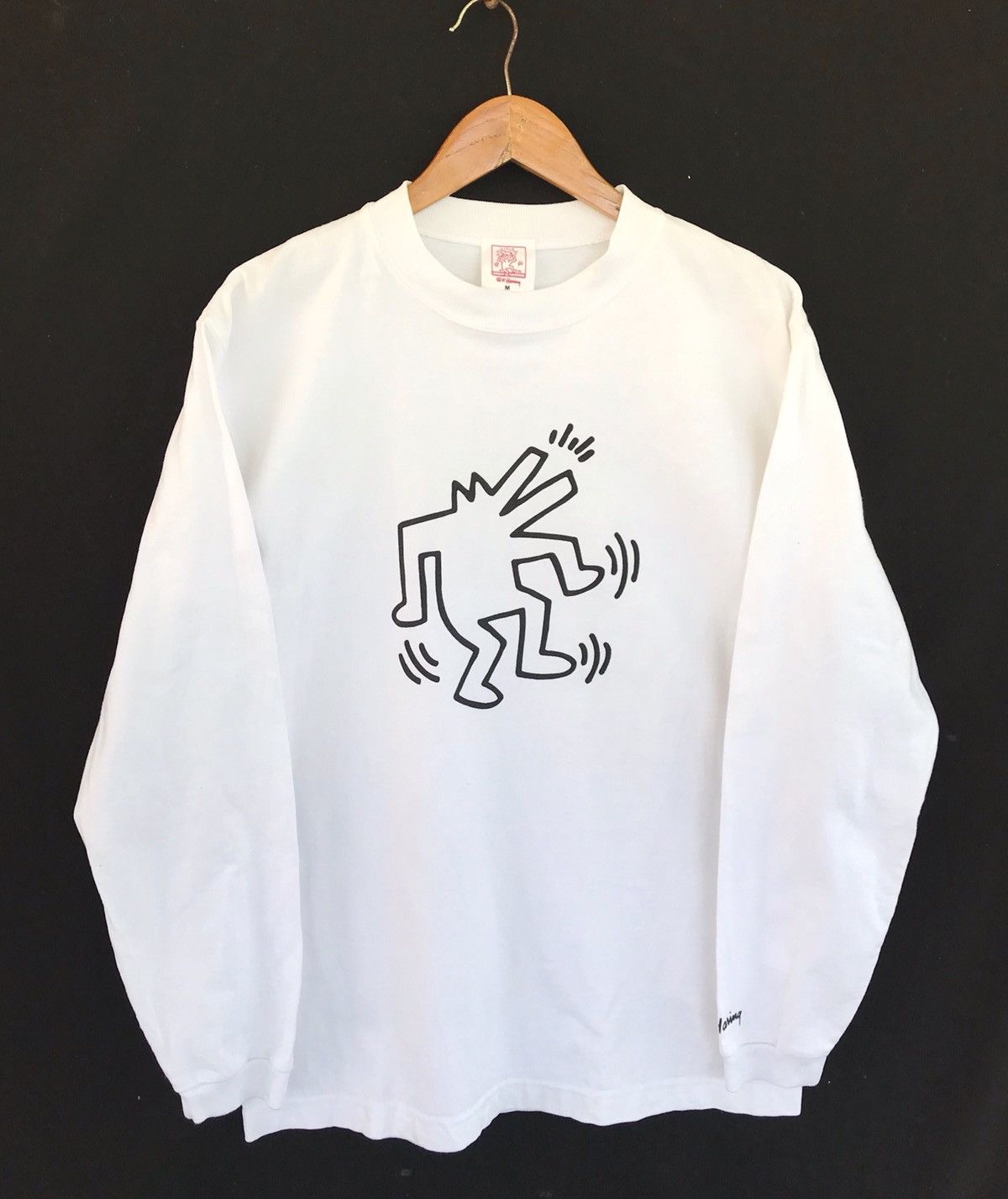 Keith Haring Vintage Keith Haring Pop Art Streetwear Longsleeve Shirt Size US M / EU 48-50 / 2 - 1 Thumbnail