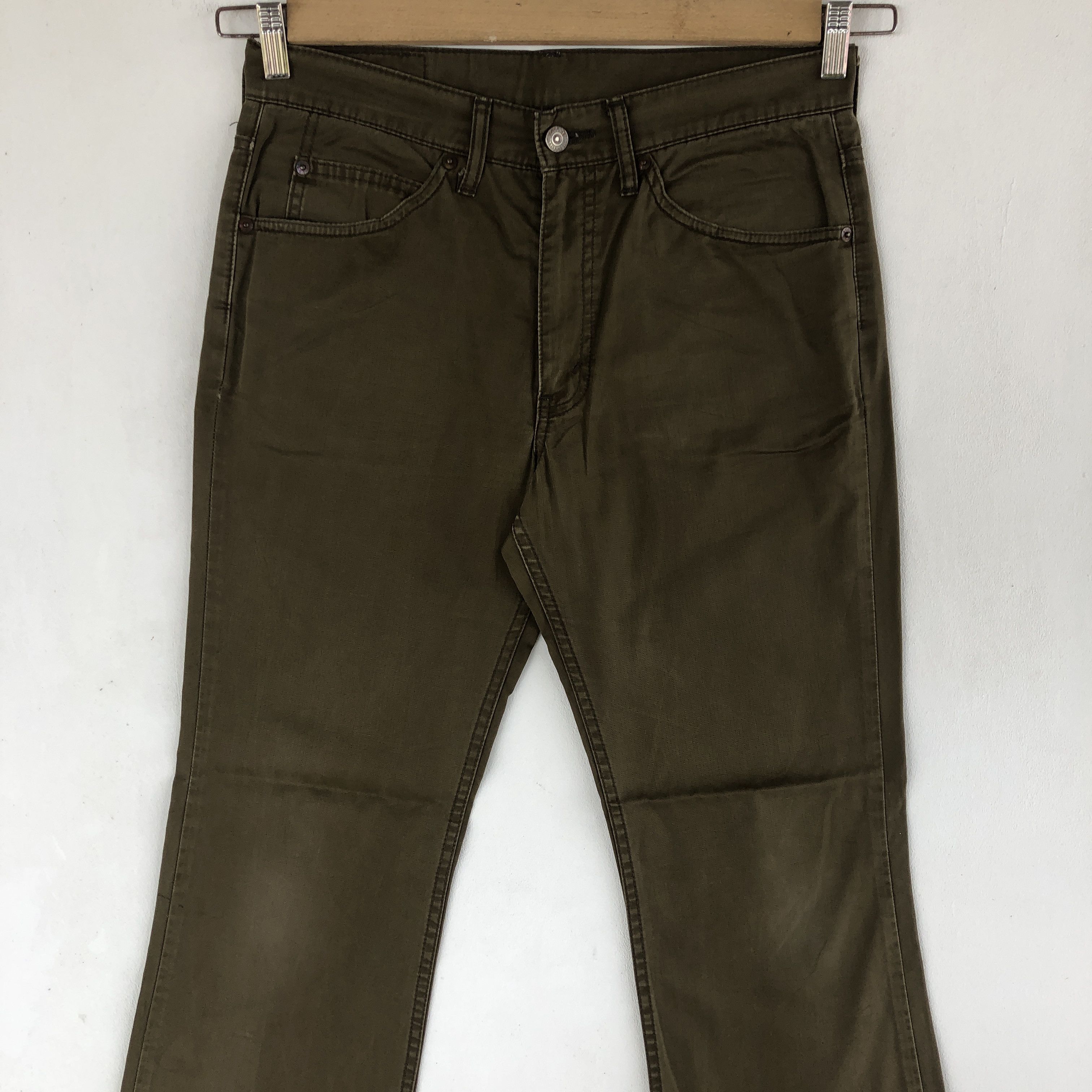 Levi's Vintage Levi's Bootcut Jeans Green Levis 517 Flare Denim Size 30" / US 8 / IT 44 - 5 Thumbnail