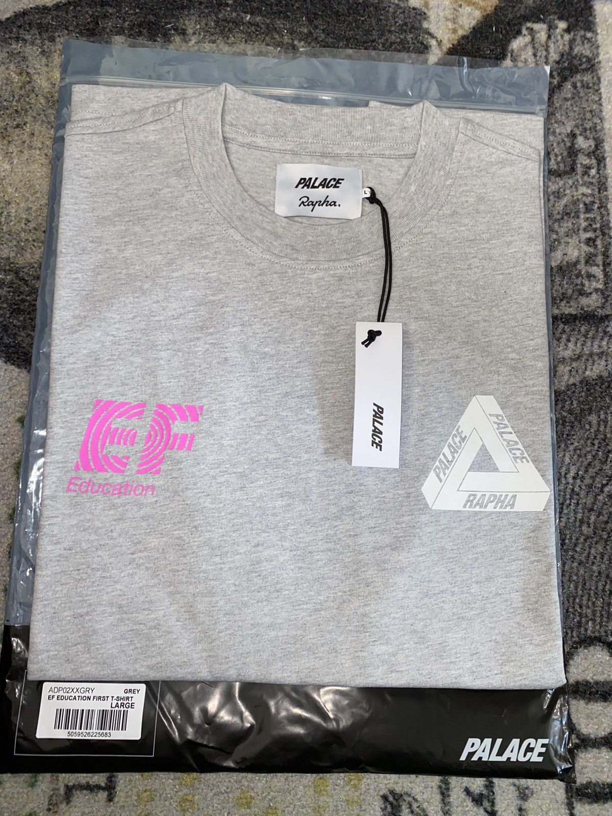 Palace x Rapha EF Education First T-shirt Grey MarlPalace x Rapha