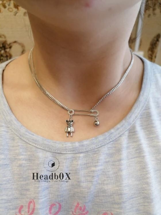 Jewelry Bear Ball Clip Pendant Necklace Size ONE SIZE - 3 Thumbnail