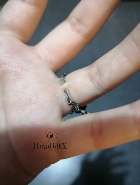 Jewelry Korean Thorns Love Heart Ring Size ONE SIZE - 3 Thumbnail