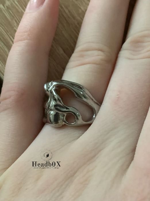 Vintage Irregular Hollow Surface Bump Ring Size ONE SIZE - 3 Thumbnail