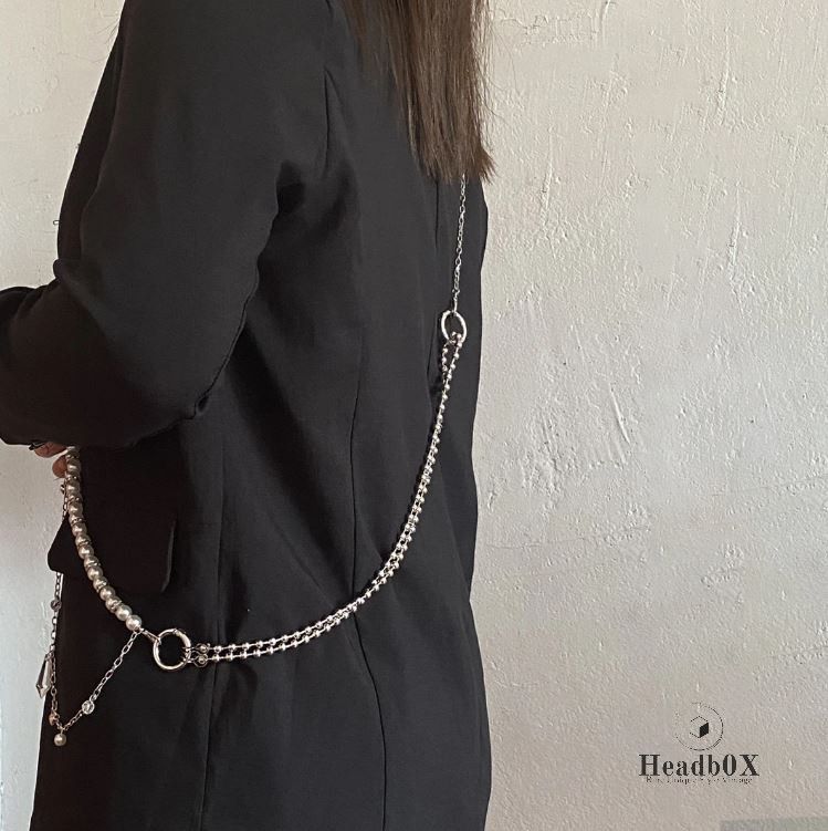Jewelry Pearl Body Crystal Drop Waist Chain Size ONE SIZE - 3 Thumbnail