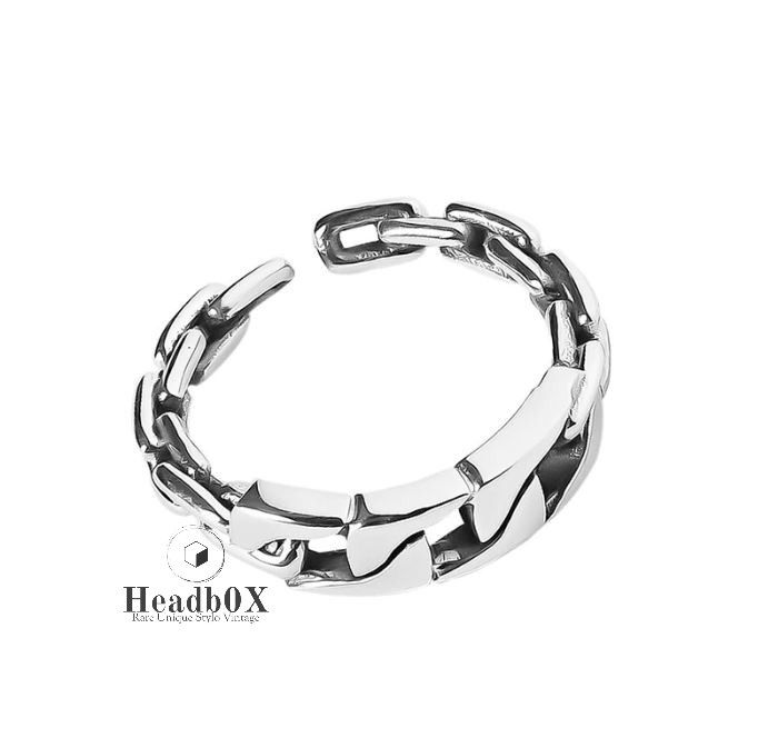 Jewelry Retro Hollow Chain Ring Size ONE SIZE - 2 Thumbnail