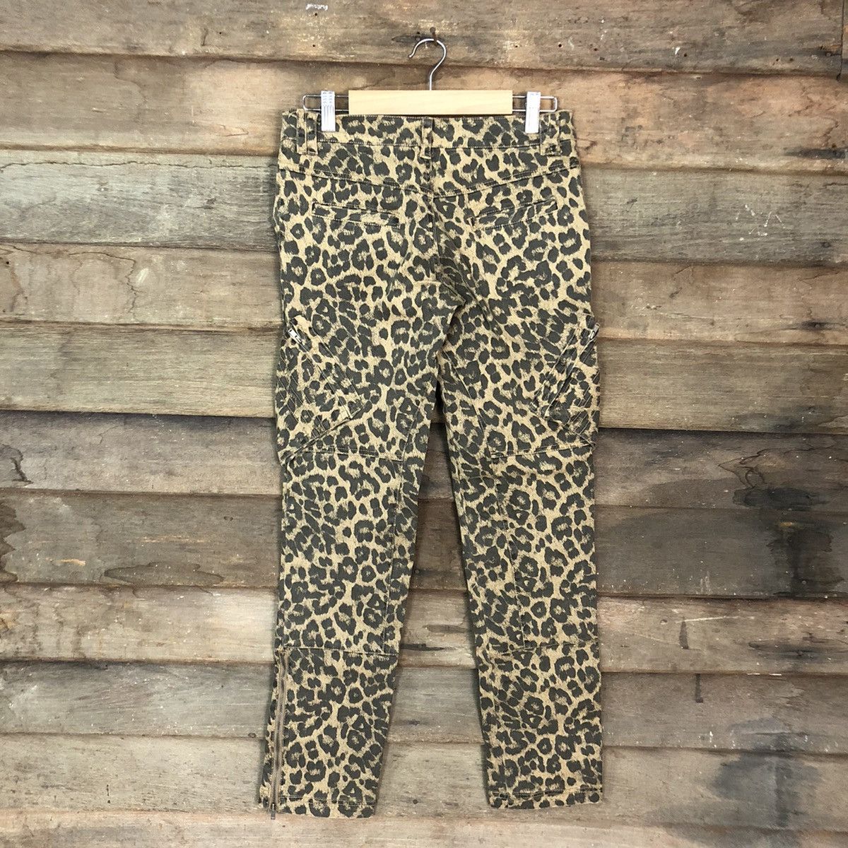 Japanese Brand DL Barak cheetah leopard Multipocket art Cargo Pants #3422 Size US 28 / EU 44 - 9 Thumbnail