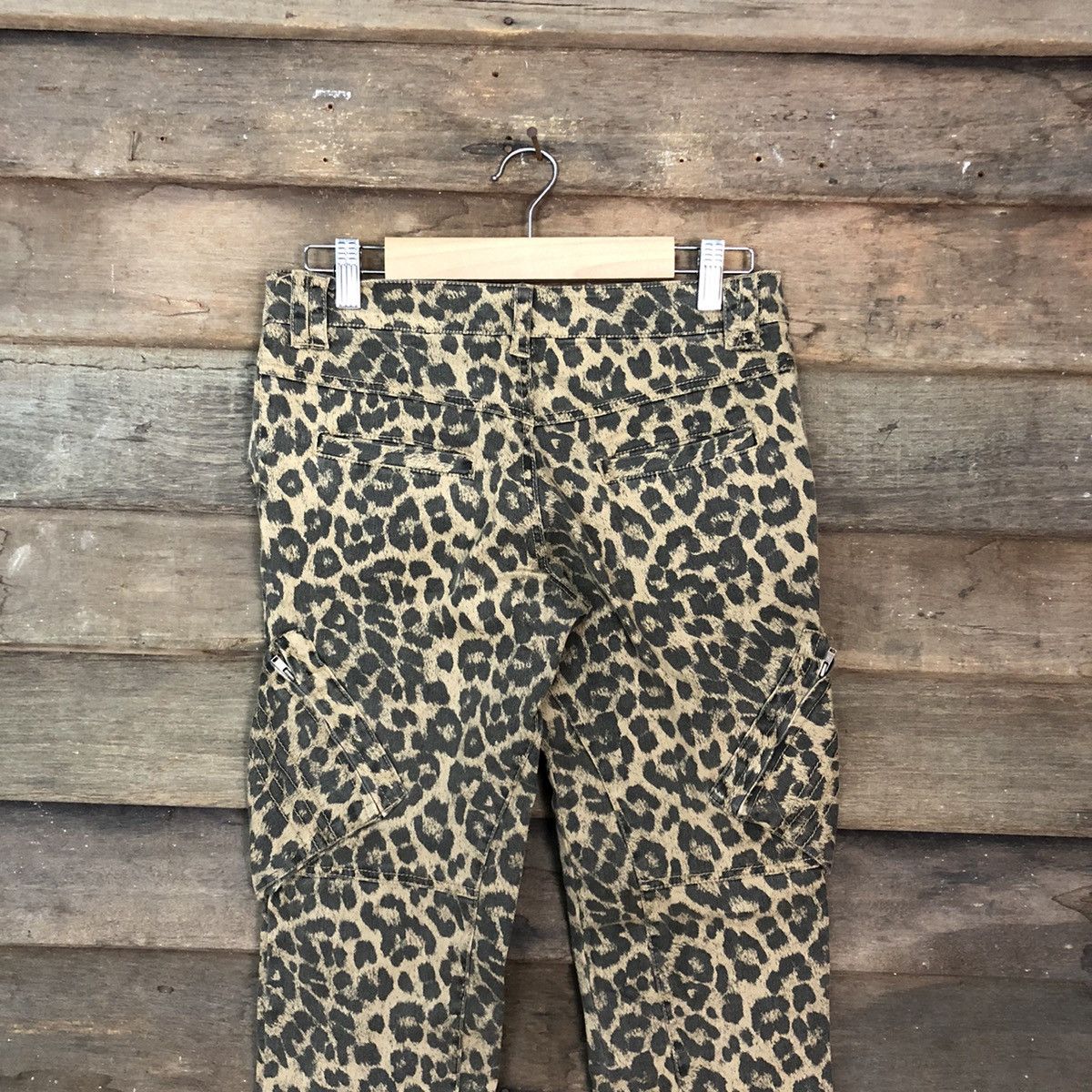 Japanese Brand DL Barak cheetah leopard Multipocket art Cargo Pants #3422 Size US 28 / EU 44 - 10 Thumbnail