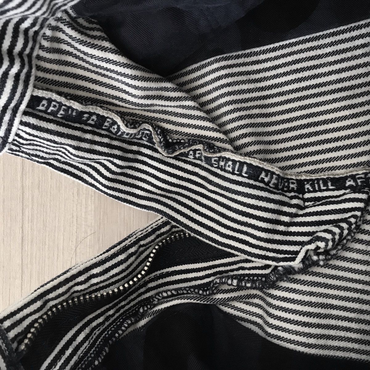 Bape Hickory Stripe Embroidered Denim Shorts Size US 32 / EU 48 - 11 Thumbnail
