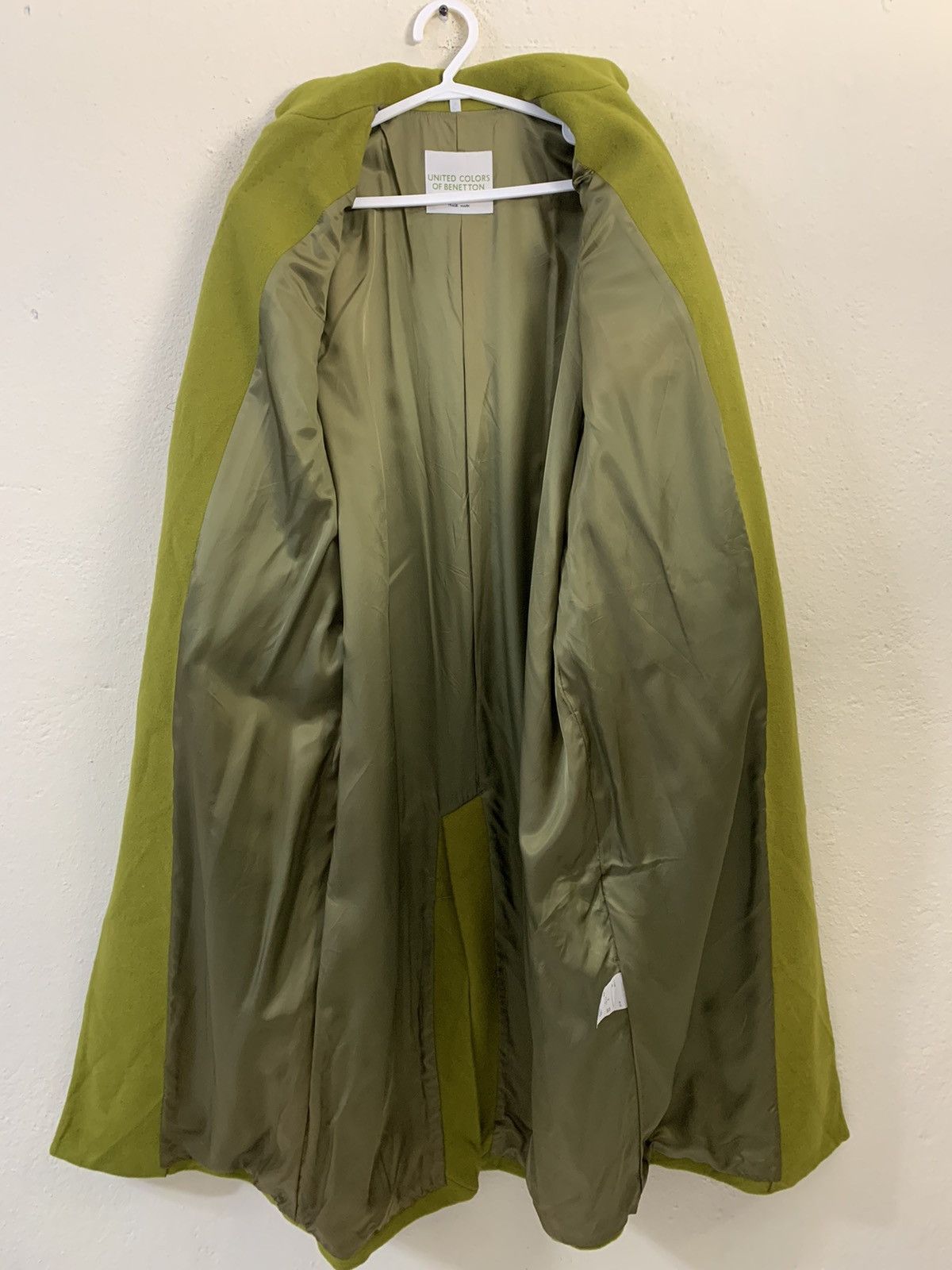 United Colors Of Benetton United Colors Of Benetton Wool Coat Size L / US 10 / IT 46 - 7 Thumbnail
