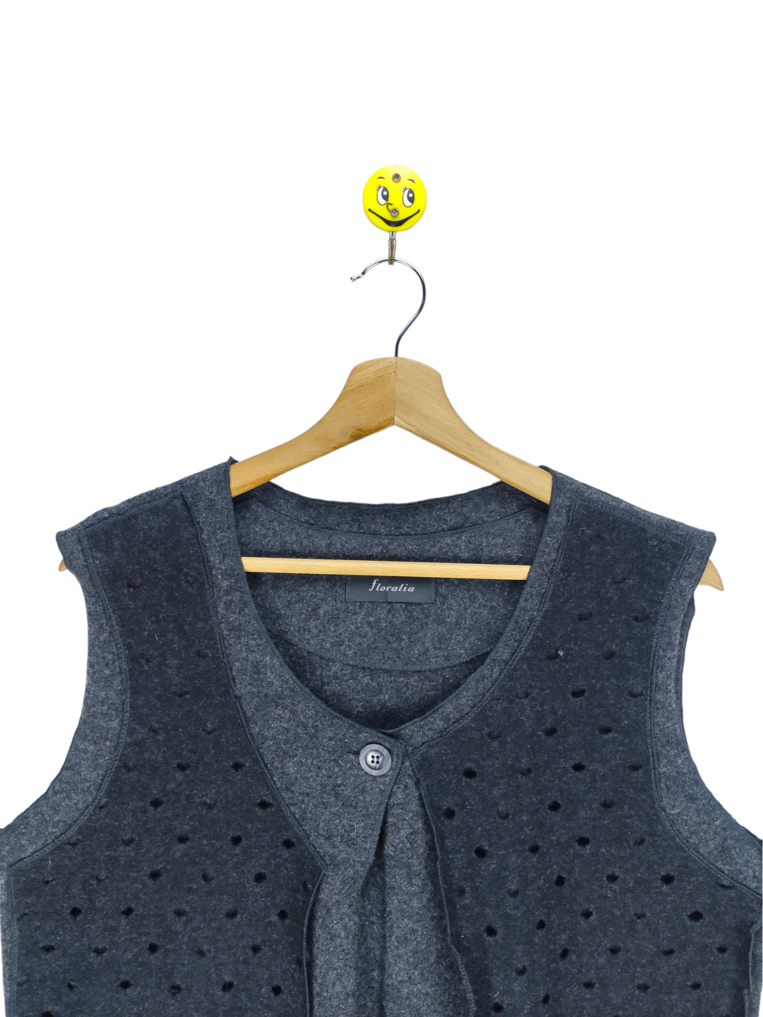 Japanese Brand Steals🔥Vintage Vest Crop Disstressed Style by Floralia Size M / US 6-8 / IT 42-44 - 7 Thumbnail