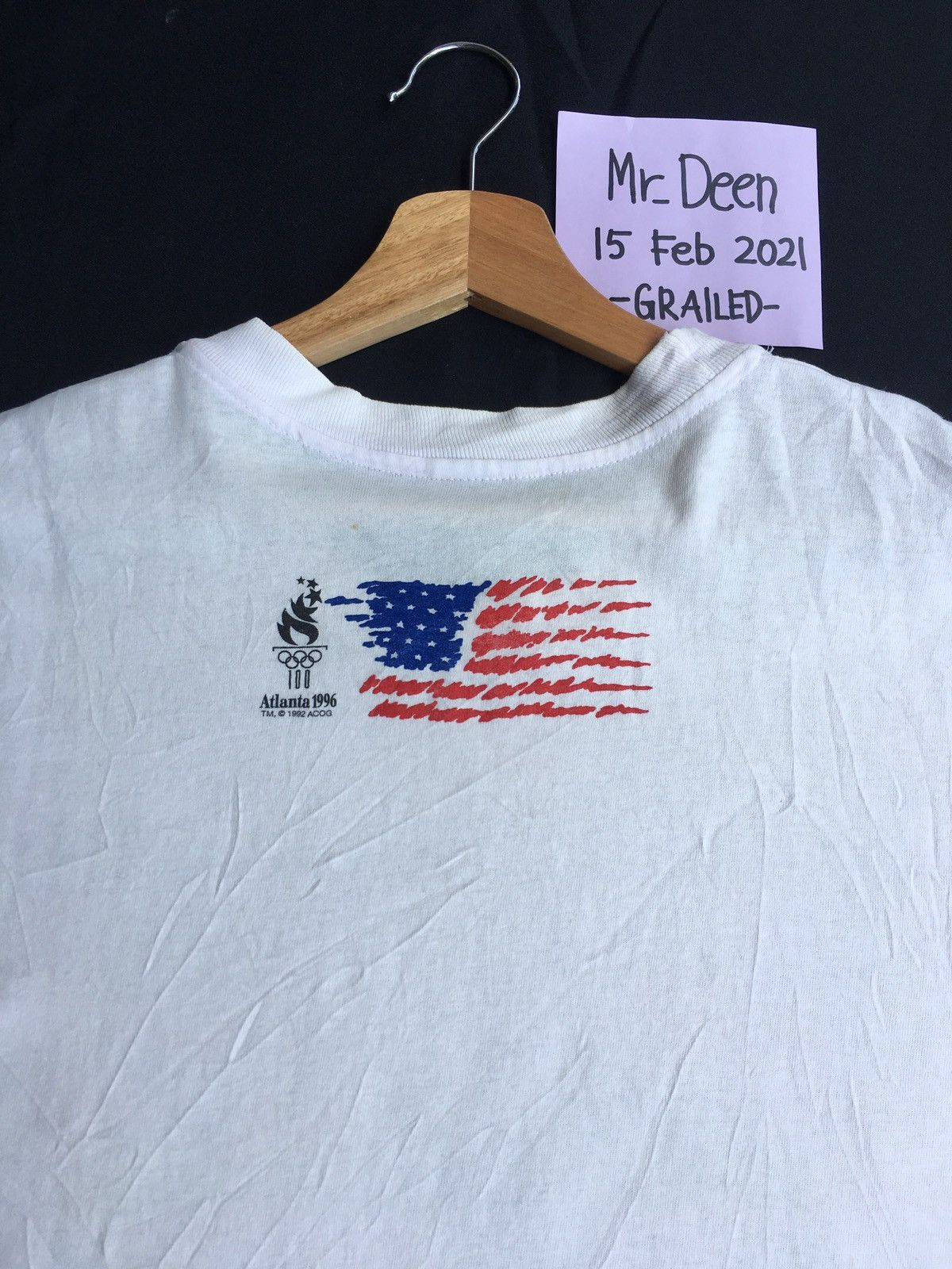 USA Olympics Vintage 1996 Atlanta Olympic Summer Games Tshirt Size US M / EU 48-50 / 2 - 10 Thumbnail
