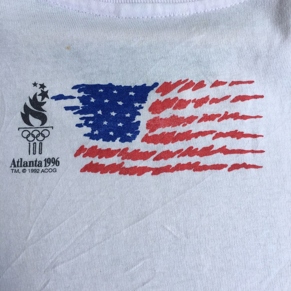USA Olympics Vintage 1996 Atlanta Olympic Summer Games Tshirt Size US M / EU 48-50 / 2 - 11 Thumbnail