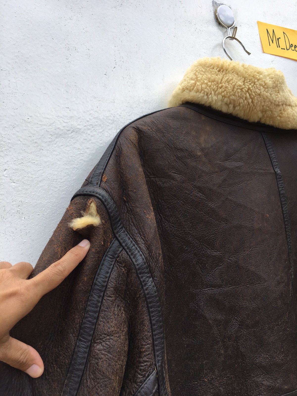 Vintage Vintage Genuine Shearling Brown Sheepskin Leather Jacket Size US L / EU 52-54 / 3 - 11 Thumbnail