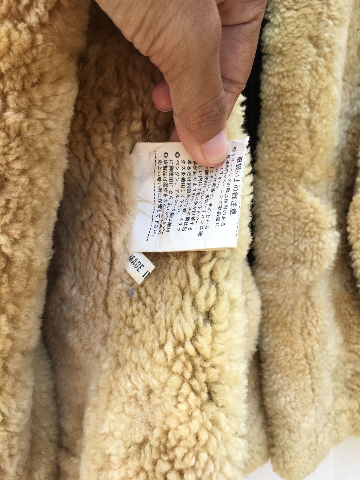 Vintage Vintage Genuine Shearling Brown Sheepskin Leather Jacket Size US L / EU 52-54 / 3 - 18 Thumbnail