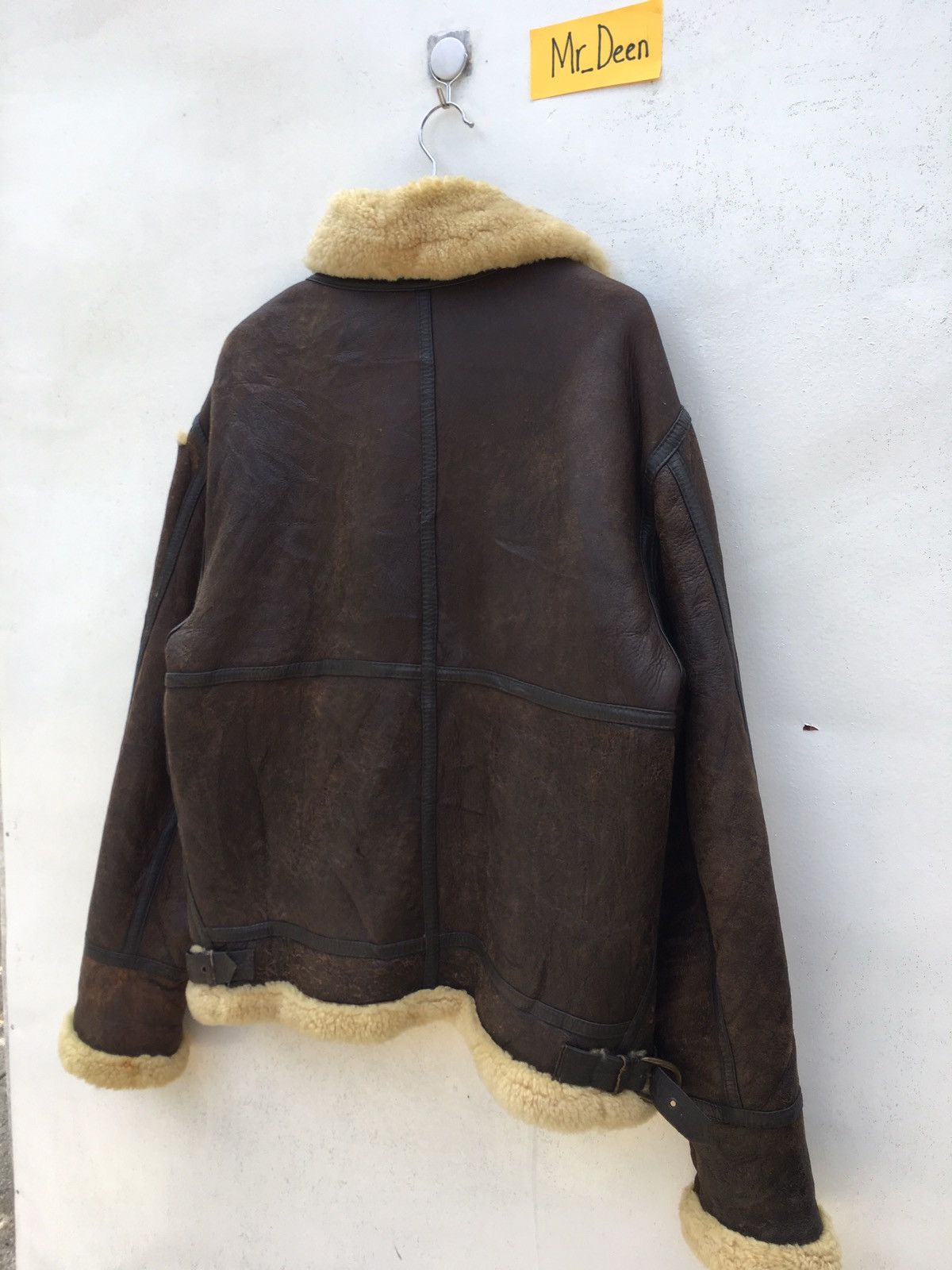 Vintage Vintage Genuine Shearling Brown Sheepskin Leather Jacket Size US L / EU 52-54 / 3 - 9 Thumbnail