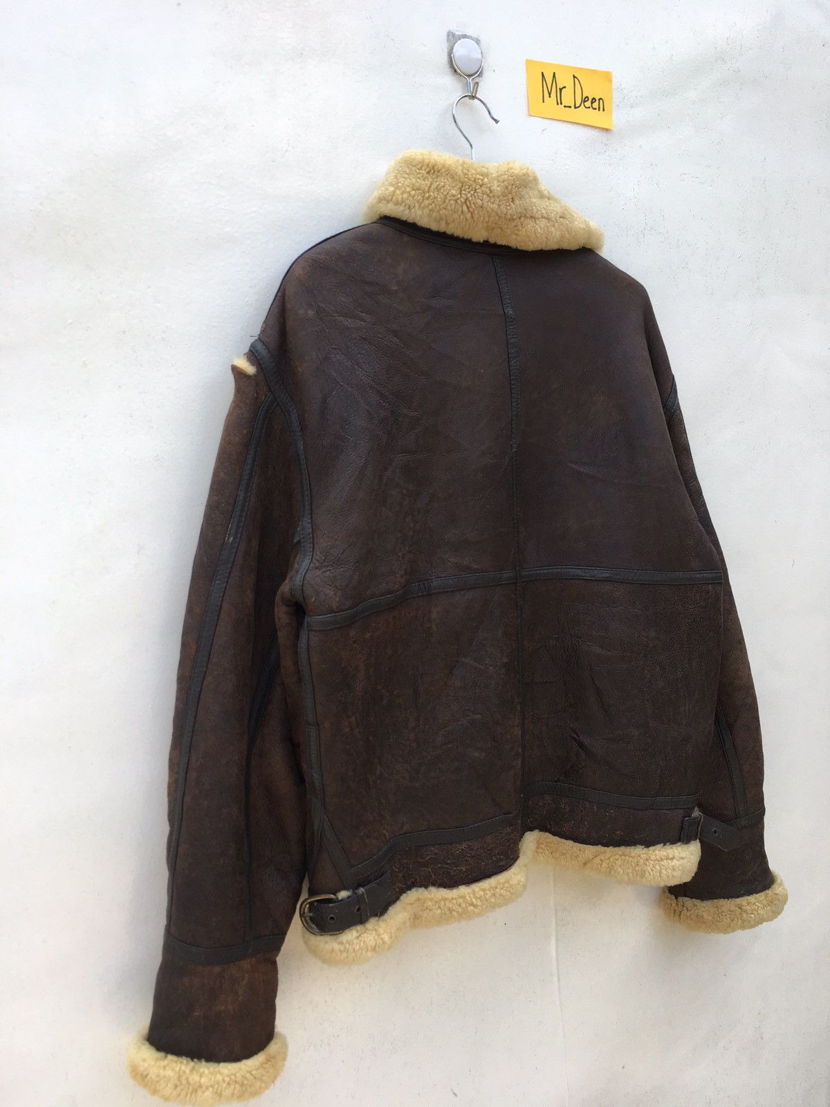 Vintage Vintage Genuine Shearling Brown Sheepskin Leather Jacket Size US L / EU 52-54 / 3 - 8 Thumbnail