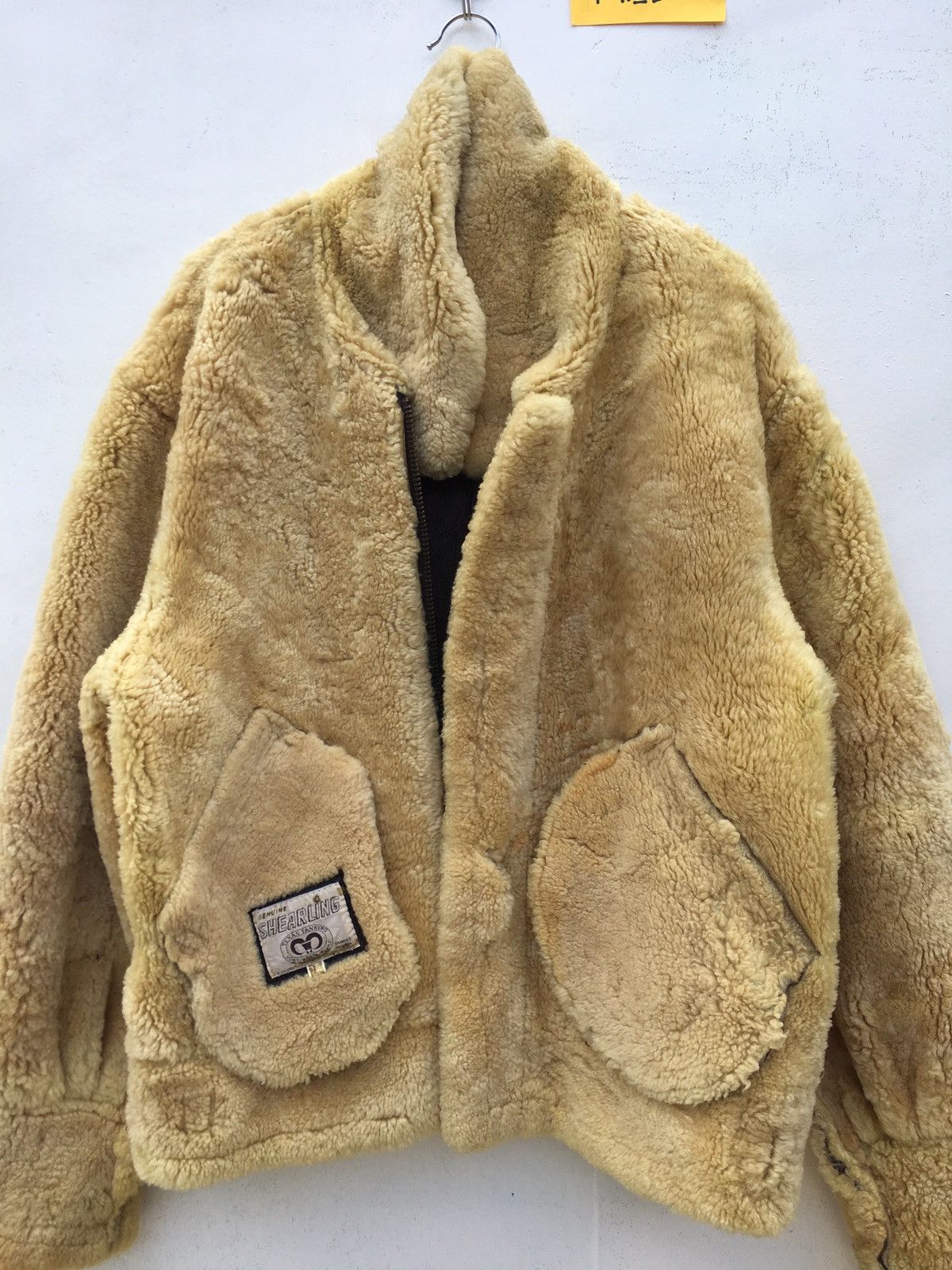 Vintage Vintage Genuine Shearling Brown Sheepskin Leather Jacket Size US L / EU 52-54 / 3 - 13 Thumbnail