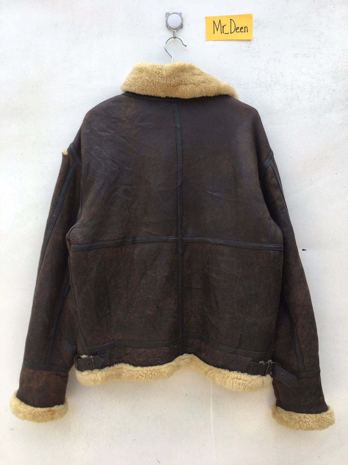 Vintage Vintage Genuine Shearling Brown Sheepskin Leather Jacket Size US L / EU 52-54 / 3 - 7 Thumbnail