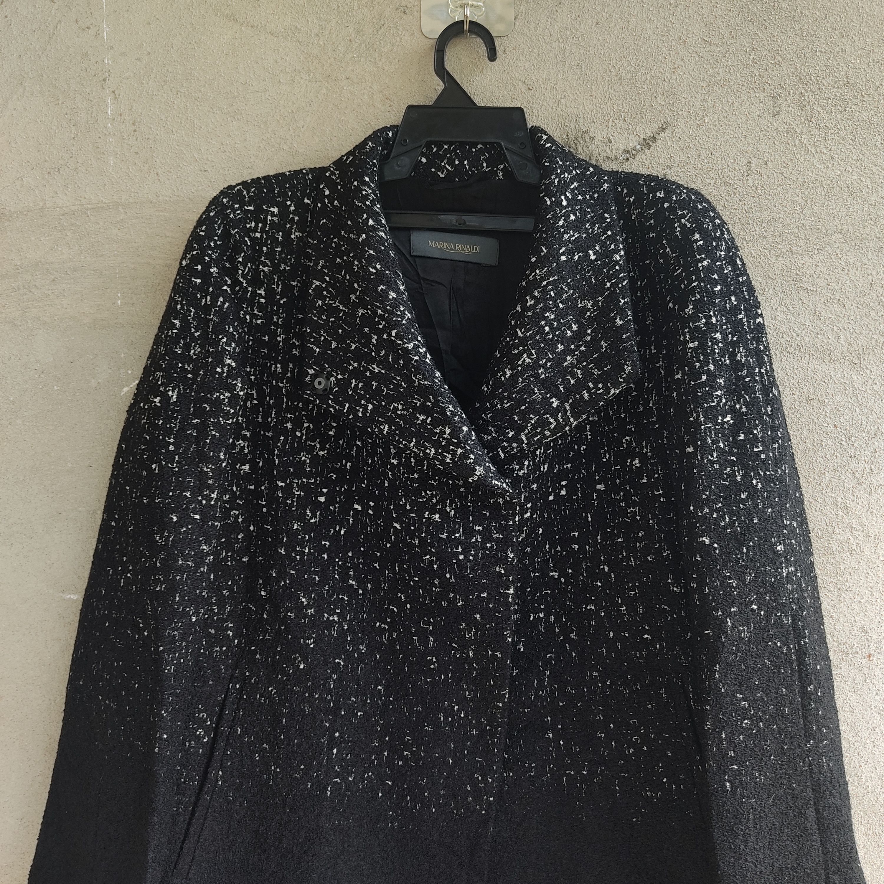Other Marina Rinaldi Giaccone Black Long Jacket Size M / US 6-8 / IT 42-44 - 2 Thumbnail