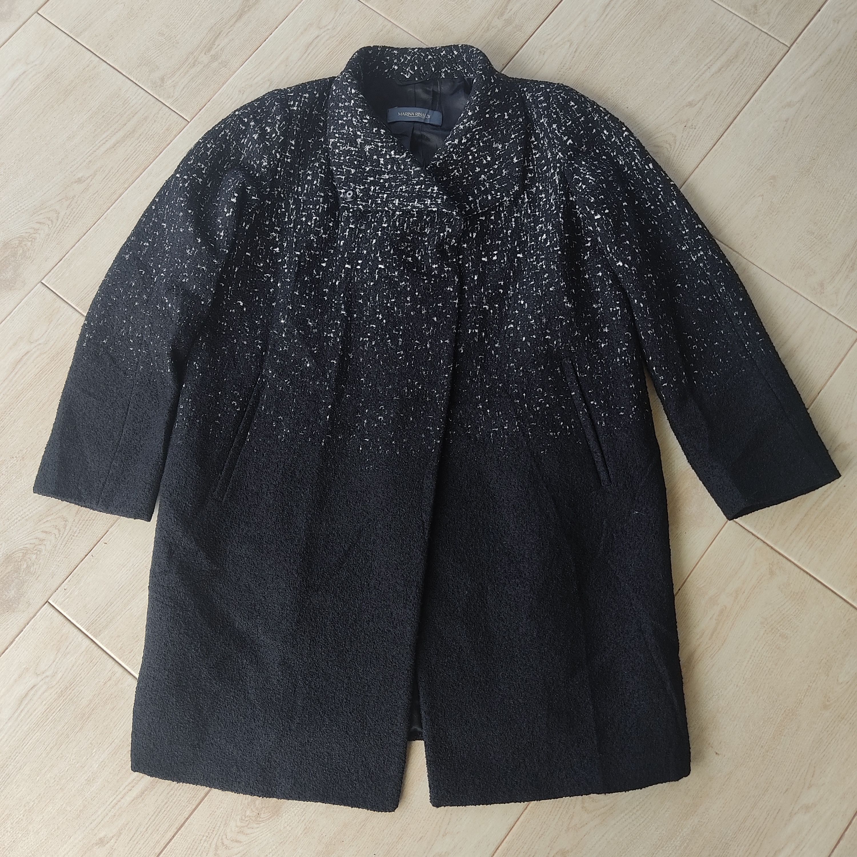 Other Marina Rinaldi Giaccone Black Long Jacket Size M / US 6-8 / IT 42-44 - 13 Thumbnail