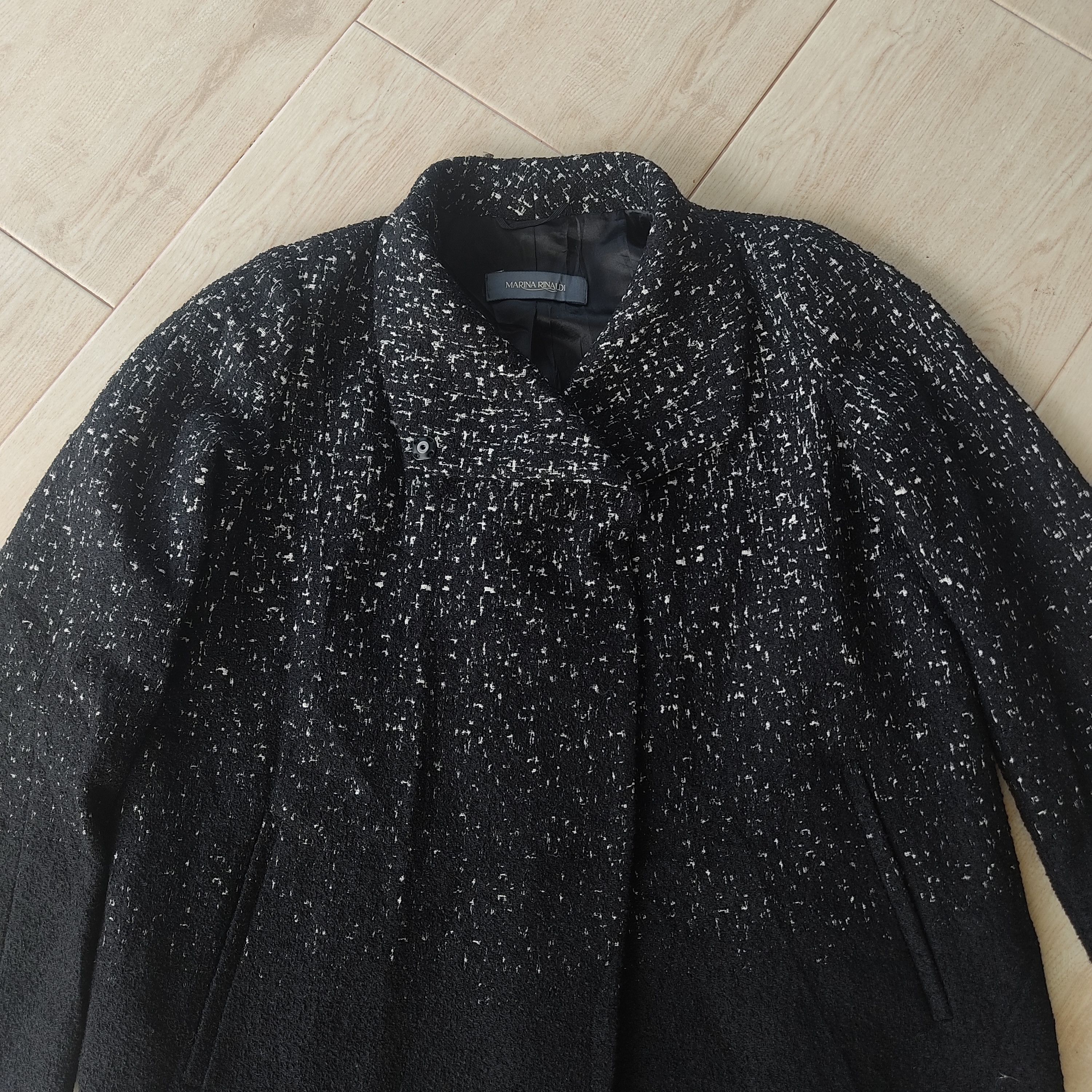 Other Marina Rinaldi Giaccone Black Long Jacket Size M / US 6-8 / IT 42-44 - 14 Thumbnail
