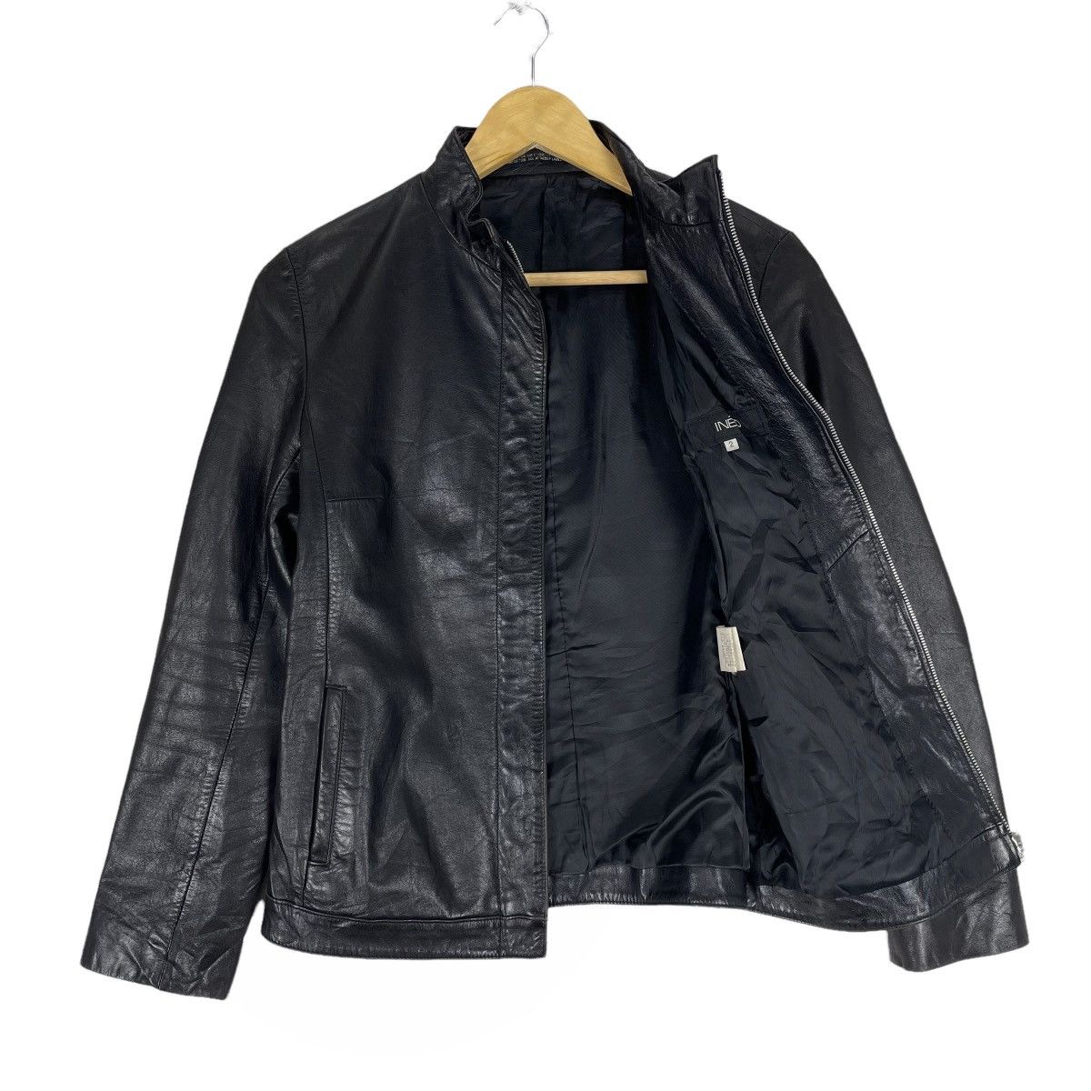 Yohji Yamamoto ⚡️INED JAPAN COWHIDE LEATHER ZIPPER JACKET Size US M / EU 48-50 / 2 - 7 Thumbnail