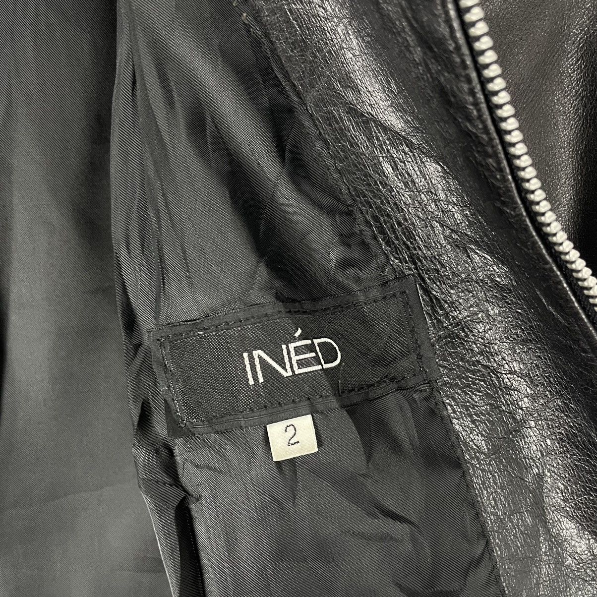 Yohji Yamamoto ⚡️INED JAPAN COWHIDE LEATHER ZIPPER JACKET Size US M / EU 48-50 / 2 - 10 Thumbnail