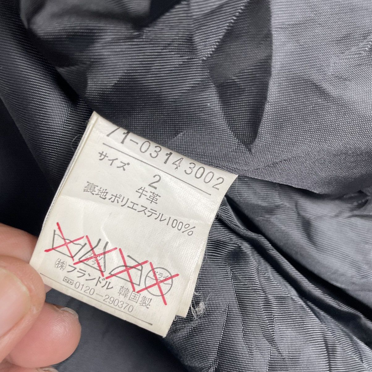 Yohji Yamamoto ⚡️INED JAPAN COWHIDE LEATHER ZIPPER JACKET Size US M / EU 48-50 / 2 - 11 Thumbnail