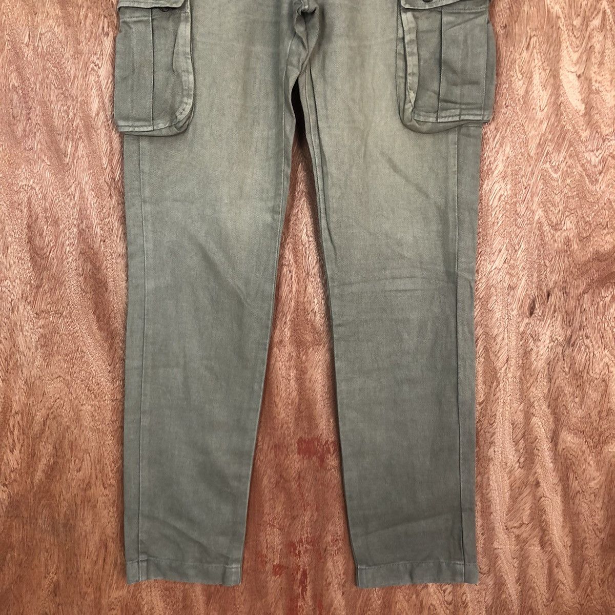 Faded Glory DLL ONS faded Green Multipocket utility Cargo Pants #2105 Size US 30 / EU 46 - 3 Thumbnail