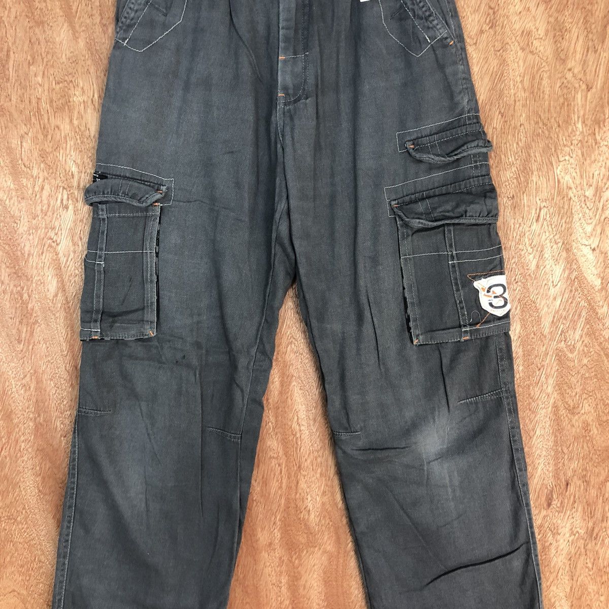 Faded Glory DLL TD-Mania Grey Multipocket Cargo Pants #2336 Size US 28 / EU 44 - 4 Thumbnail