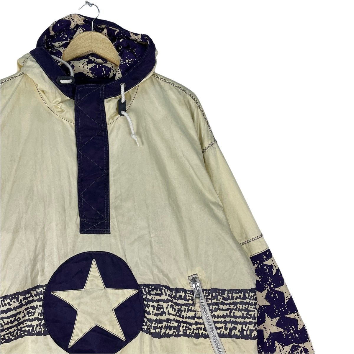 Goldwin 🌟90s GOLDWIN Jet Set Twinkle Half Zip Hoodie Jacket Size US L / EU 52-54 / 3 - 4 Thumbnail