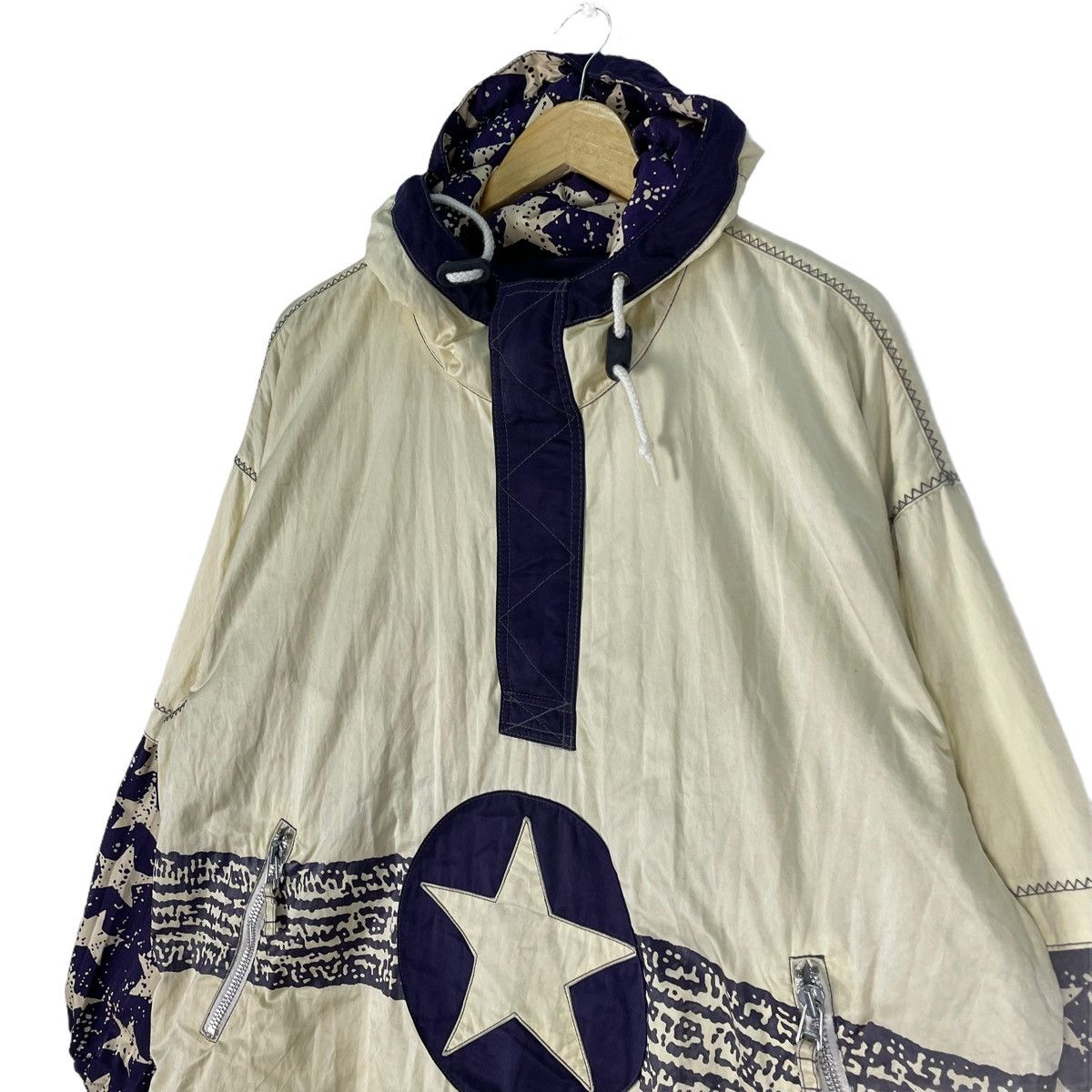 Goldwin 🌟90s GOLDWIN Jet Set Twinkle Half Zip Hoodie Jacket Size US L / EU 52-54 / 3 - 5 Thumbnail