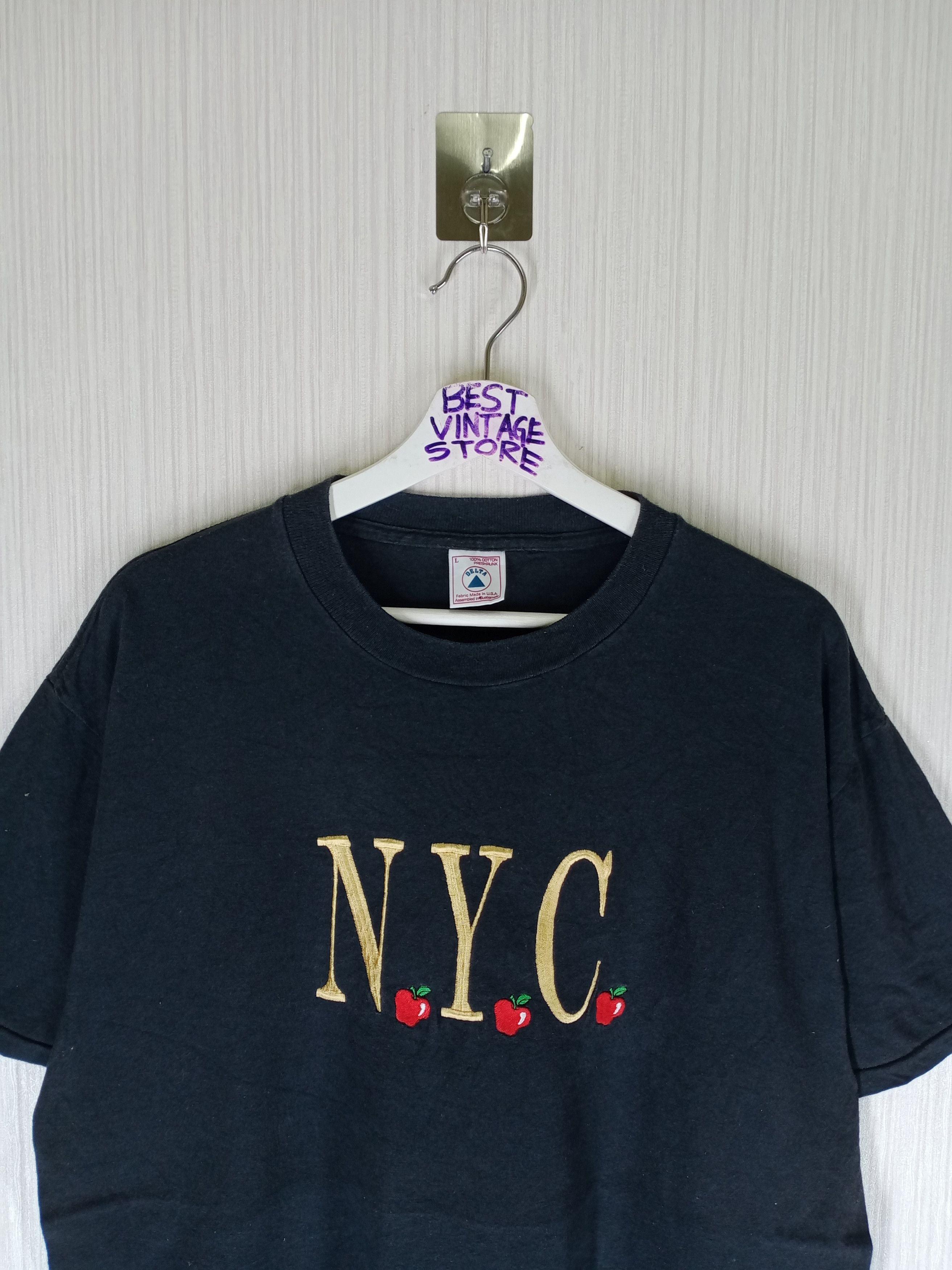 Apple Vintage 90s Apple N.Y.C Embroidery Tshirt Small Logo Size US L / EU 52-54 / 3 - 2 Thumbnail