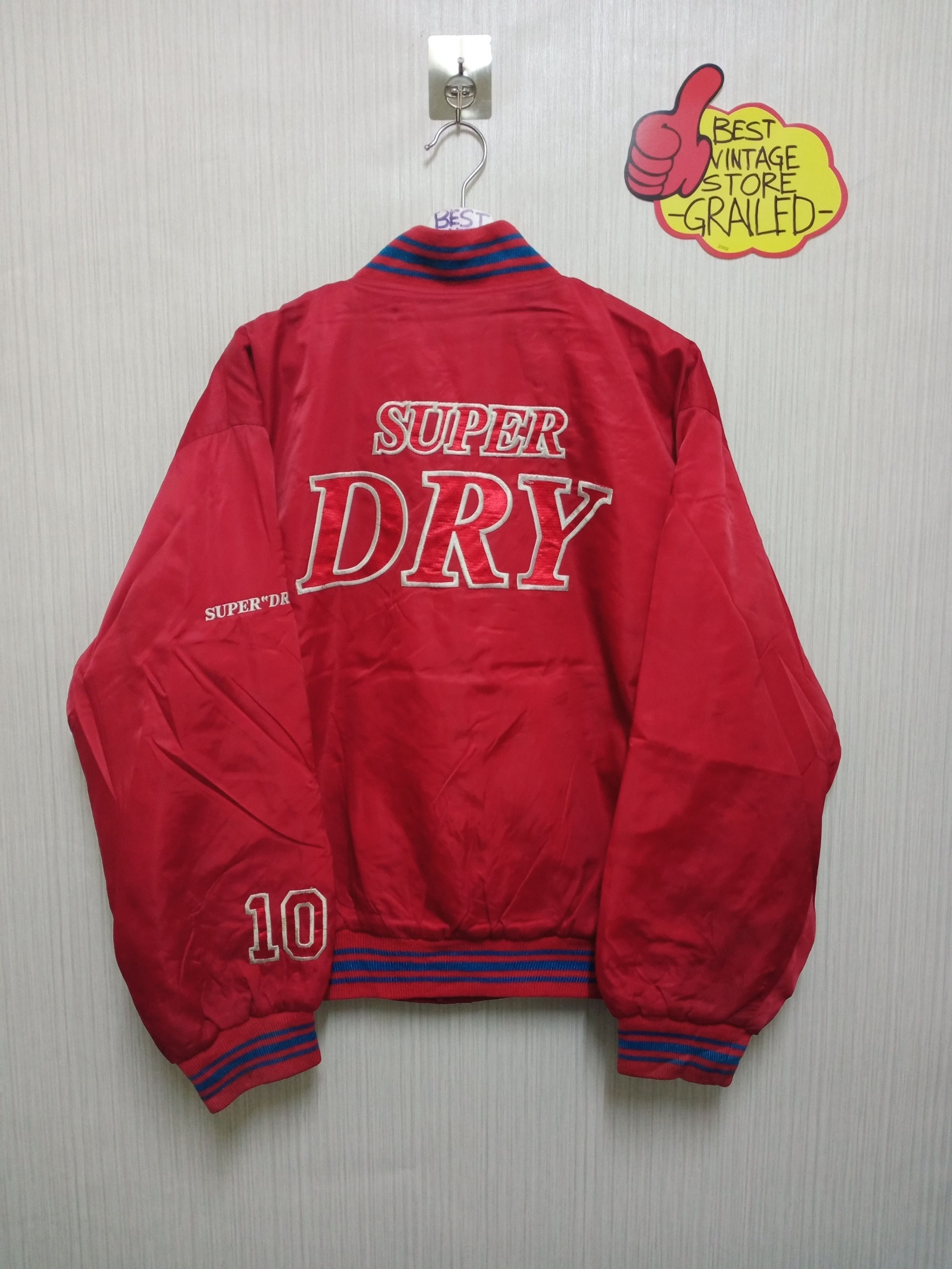 Superdry Vintage Super Dry Varsity Jacket Embroidery Logo Size US XL / EU 56 / 4 - 1 Thumbnail